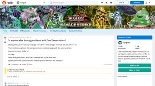 Is anyone else having problems with Duel Generations? : yugioh ...