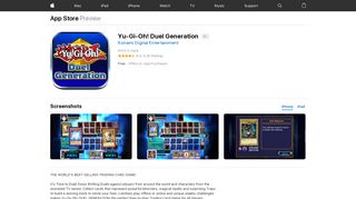 Yu-Gi-Oh! Duel Generation on the App Store - iTunes - Apple