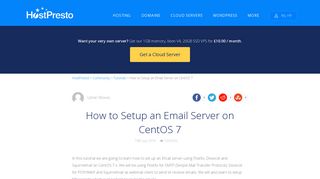 How to Setup an Email Server on CentOS 7 - HostPresto!