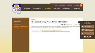 The Yuma County Property Tax information | Yuma County