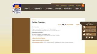 Online Services | Yuma County