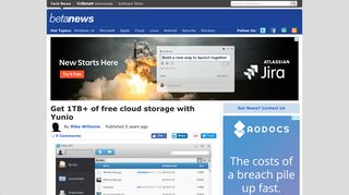 Get 1TB+ of free cloud storage with Yunio - BetaNews