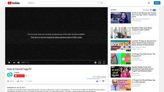 How to Cancel YuppTV - YouTube