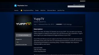 YuppTV on PS4 | Official PlayStation™Store Canada
