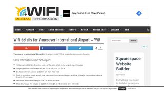 Wifi details for Vancouver International Airport - YVR - Your Airport Wifi ...