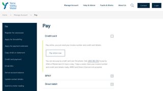 Pay | Yarra Valley Water