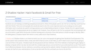 Z-Shadow Hacker: Hack Facebook & Gmail For Free - z-shadow