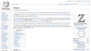 Integer - Wikipedia