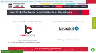 Order Text Books | Credo Books | Rosebank College