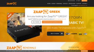 Get Live Arabic TV Channels with ZaapTV™ - Arabic Live TV ...