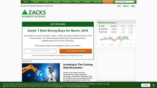 Zacks Investment Research: Stock Research, Analysis ...