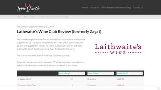 Lathwaite's Wine Club Review (formerly Zagat) - Wine Turtle