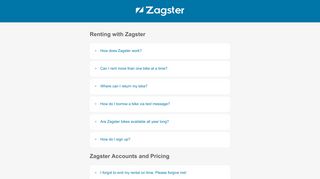 Zagster Support