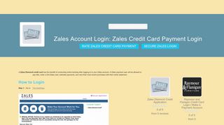 Zales Account Login | Zales Credit Card Payment Login