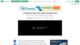 3 Ways to Pay Your Zales Credit Card | GOBankingRates