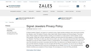 Privacy Policy | Zales