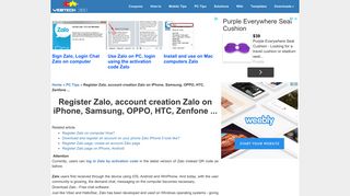 Register Zalo, account creation Zalo on iPhone, Samsung, OPPO ...