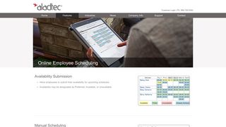 Online Employee Scheduling - Aladtec
