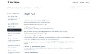 zANTI FAQ – ZIMPERIUM Support Portal