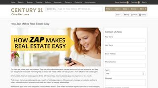 How the Zap App Makes Real Estate Easy | CENTURY 21 Core Partners