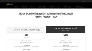Pricing - Zapable | Mobile App Maker