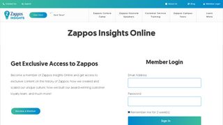 Login - Zappos Insights