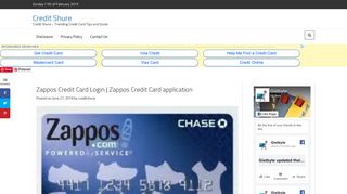 Zappos Credit Card Login | Zappos Credit Card ... - Credit Shure