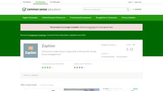 Zaption Review for Teachers | Common Sense Education
