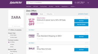 Zara Offers: Get Free Shipping, Sales for February 2019 - RetailMeNot