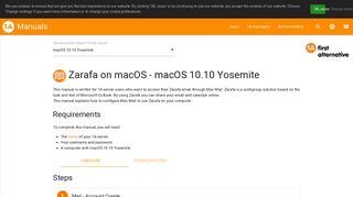 Zarafa on macOS - macOS 10.10 Yosemite - 1A-manuals - 1A First ...