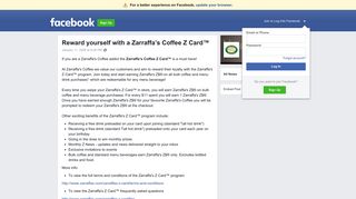 Reward yourself with a Zarraffa's Coffee Z Card™ | Facebook