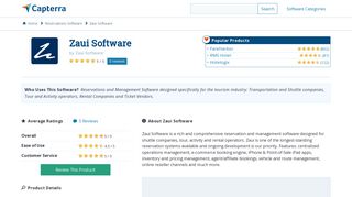 Zaui Software Reviews and Pricing - 2019 - Capterra