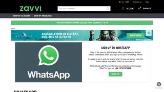 WhatsApp | Zavvi