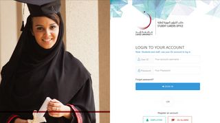 Login - Student Careers Portal - Zayed University