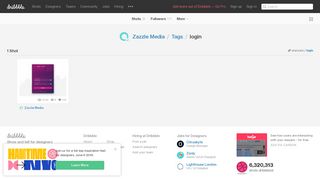 Zazzle Media / Tags / login - Dribbble