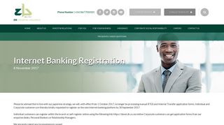 Internet Banking Registration - ZB Bank