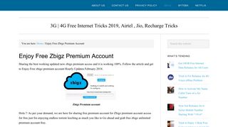 Enjoy Free Zbigz Premium Account - TricksWorldzz