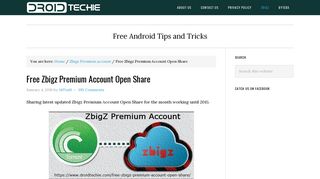Free Zbigz Premium Account Open Share - DroidTechie