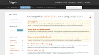 Activating ZBrush 2018.1 - Knowledgebase - Powered by Kayako ...