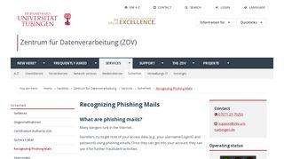Recognizing Phishing Mails - Universität Tübingen