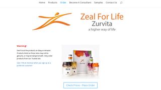 Order | Zeal For Life Wellness Drink