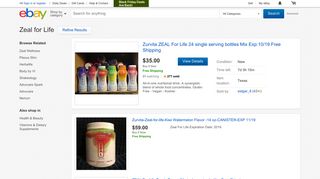 Zeal for Life: Dietary Supplements, Nutrition | eBay