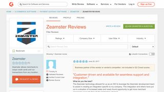 Zeamster Reviews | G2 Crowd