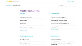 Creating Your Account – Zearn Support