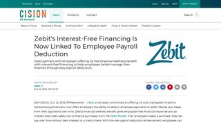 Zebit's Interest-Free Financing Is Now Linked To Employee Payroll ...