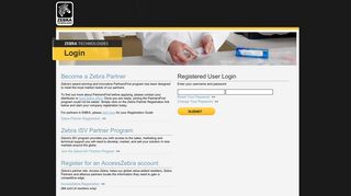Registered User Login - Zebra Partner Login