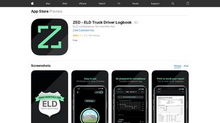 ZED - ELD Truck Driver Logbook on the App Store - iTunes - Apple