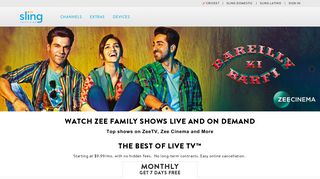 watch zee family shows live and on demand - Sling TV