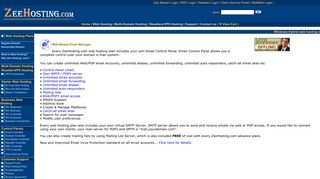 Web Emails - Zee Hosting .com – Windows Hosting ASP Database ...