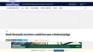 Zeek Rewards receiver could become a federal judge - Triad Business ...